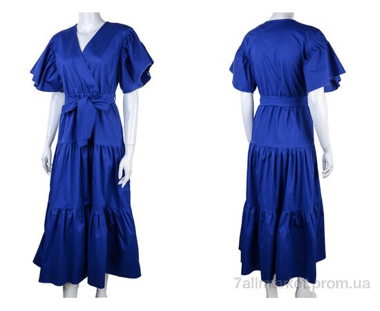 Фотография Платье женское Лето 1021 blue (2 шт. р.сетка 38-42) "Vande Grouff" недорого оптом от прямого поставщика, изображение 3