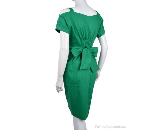 Фотография Платье женское Лето 1030 зелений (3 шт. р.сетка 36-40) "Vande Grouff" недорого оптом от прямого поставщика, изображение 2