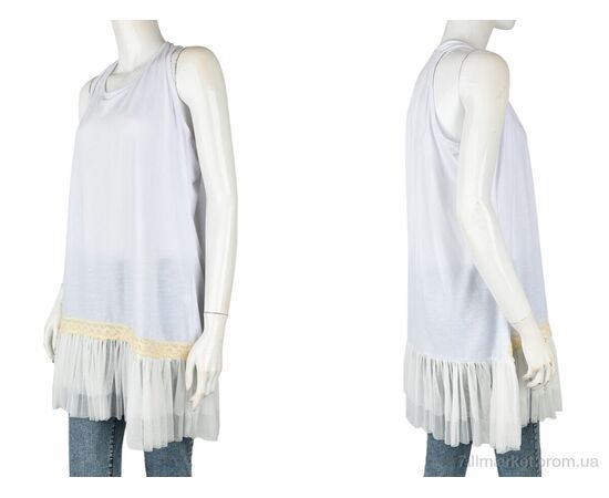 Фотография Платье женское Лето B0134-3 (11260) white-beige (3 шт. р.сетка 3XL) "Obuvok" недорого оптом от прямого поставщика, изображение 3