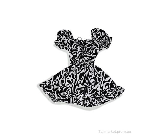 Фотография Платье детское Лето 001-3 black (4 шт. р.сетка 140-158) "Steysi" недорого оптом от прямого поставщика, изображение 2