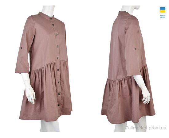 Фотография Платье женское Лето 970 коричневий (2 шт. р.сетка 38-42) "Vande Grouff" недорого оптом от прямого поставщика, изображение 3