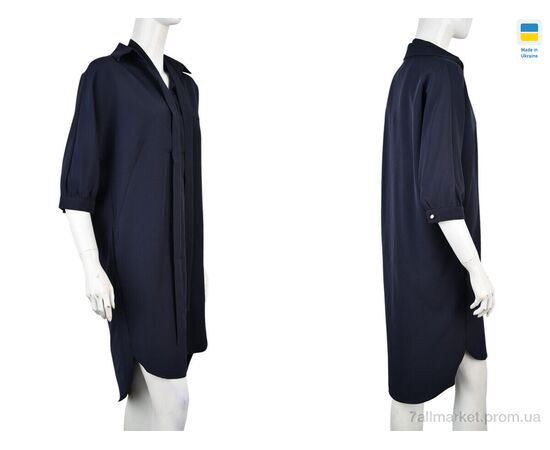 Фотография Платье женское Весна/осень 753 синій (2 шт. р.сетка 38-42) "Vande Grouff" недорого оптом от прямого поставщика, изображение 3