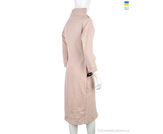 Фотография Платье женское Весна/осень 102 бежевий (2 шт. р.сетка 42-46) "Vande Grouff" недорого оптом от прямого поставщика, изображение 2