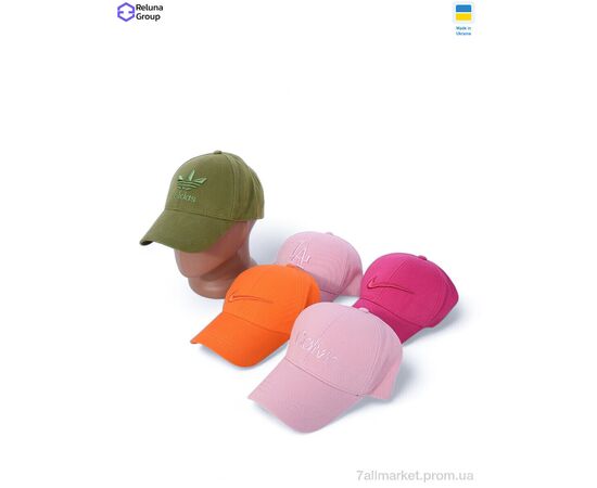 Кепка унісекс Літо PL001-4 mix (5 шт. р.сіткаOne size) "Reluna Group" недорого оптом від прямого постачальника, зображення 2