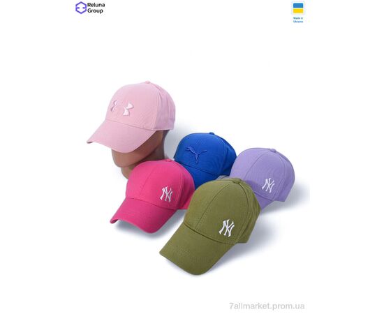 Кепка унісекс Літо PL001-8 mix (5 шт. р.сіткаOne size) "Reluna Group" недорого оптом від прямого постачальника, зображення 2