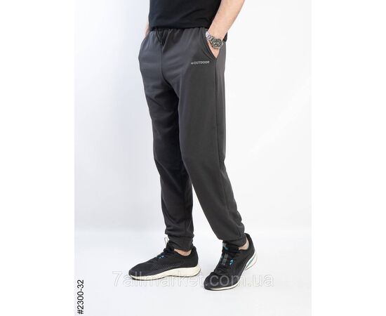 Фотография Спортивные брюки мужские на манжете двунитка батал 50,52,54,56,58 (7цв) "NOWEMBER", изображение 3