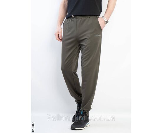 Фотография Спортивные брюки мужские на манжете двунитка батал 50,52,54,56,58 (7цв) "NOWEMBER", изображение 6