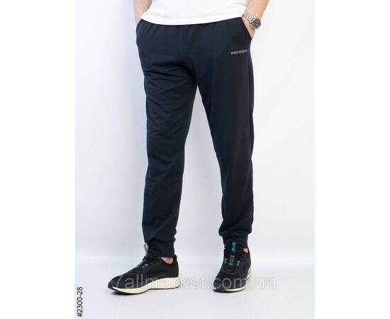 Фотография Спортивные брюки мужские на манжете двунитка батал 50,52,54,56,58 (7цв) "NOWEMBER", изображение 5