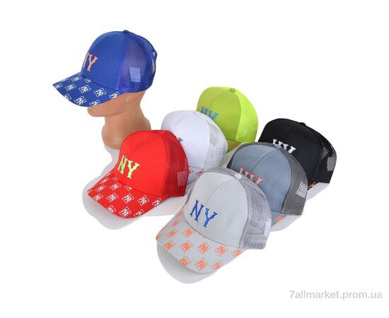 Кепка унісекс Літо 14-15 mix (5 шт. р.сітка52-54) "TUZZI" недорого оптом від прямого постачальника, зображення 2