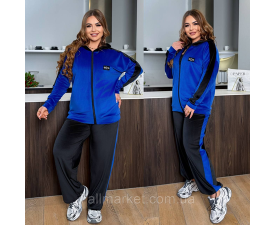 Костюм жіночий спортивний велюровий (46-60) "LADA" недорогий від прямого постачальника, зображення 2