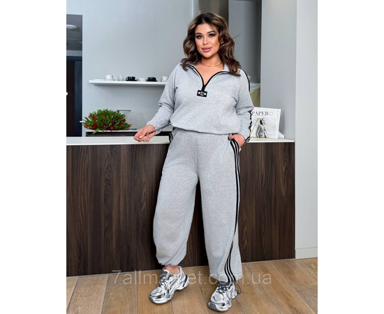 Костюм жіночий спортивний двонитка на флісі (42-60) "LADA" недорого від прямого постачальника, зображення 3