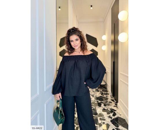 Костюм жіночий зі штанами великі розміри р.50-52;54-56;58-60;56-58 (4кол.) "VIKA" купити недорого від прямого постачальника, зображення 5