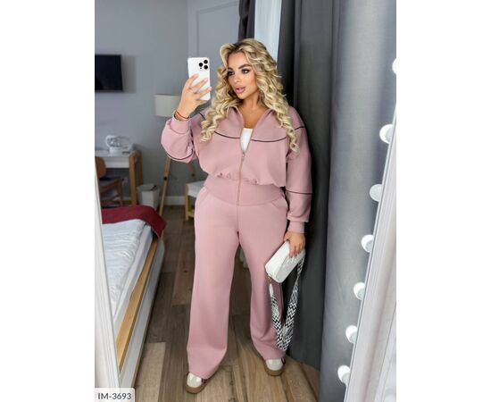 Жіночий прогулянковий костюм зі штанами великі розміри р.50-52;54-56;58-60 (4кол.) "VIKA" купити недорого від прямого постачальника, зображення 22