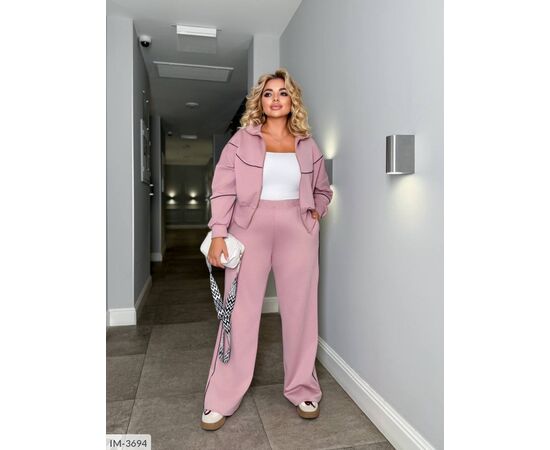 Жіночий прогулянковий костюм зі штанами великі розміри р.50-52;54-56;58-60 (4кол.) "VIKA" купити недорого від прямого постачальника, зображення 21