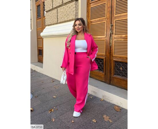 Костюм двійка жіночий піджак і штани великі розміри р.50-52;54-56;58-60 (4кол.) "VIKA" купити недорого від прямого постачальника, зображення 19