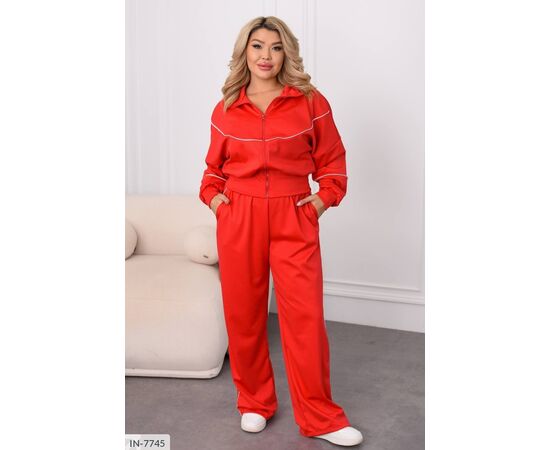 Жіночий прогулянковий костюм зі штанами великі розміри р.50-52;54-56;58-60 (4кол.) "VIKA" купити недорого від прямого постачальника, зображення 11