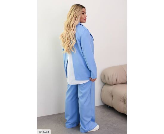 Костюм жіночий двійка штани та піджак великі розміри р.50-52;54-56;58-60 (3кол.) "VIKA" купити недорого від прямого постачальника, зображення 7