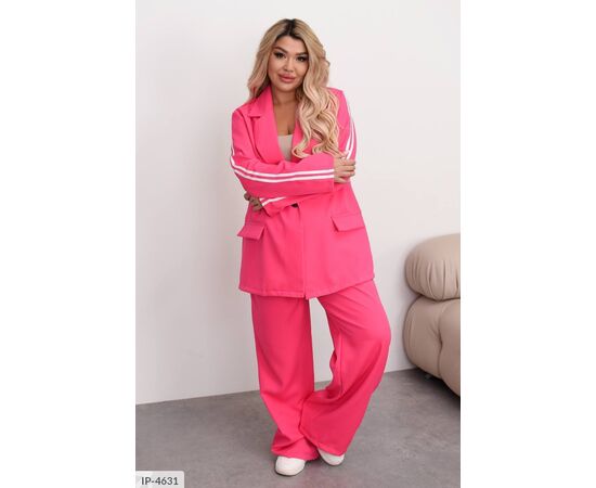 Костюм двійка жіночий піджак і штани великі розміри р.50-52;54-56;58-60 (4кол.) "VIKA" купити недорого від прямого постачальника, зображення 12