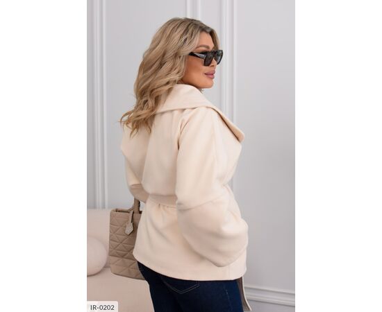 Жіноче кашемірове пальто на підкладці БАТАЛ р.48-50;52-54;56-58;60-62 "BELUZA" купити недорого від прямого постачальника, зображення 8