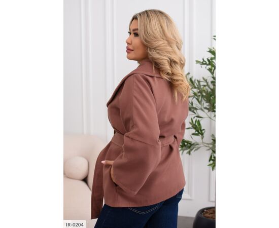 Жіноче кашемірове пальто на підкладці БАТАЛ р.48-50;52-54;56-58;60-62 "BELUZA" купити недорого від прямого постачальника, зображення 6