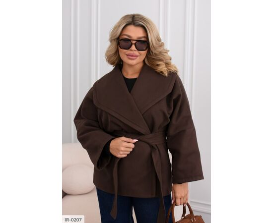 Жіноче кашемірове пальто на підкладці БАТАЛ р.48-50;52-54;56-58;60-62 "BELUZA" купити недорого від прямого постачальника, зображення 3