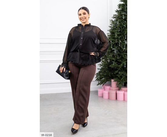 Жіноча стильна блузка БАТАЛ р.48-50;52-54;56-58;60-62 "BELUZA" купити недорого від прямого постачальника, зображення 2