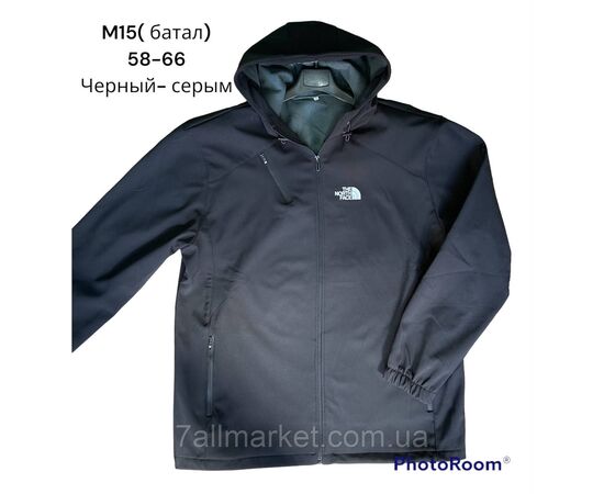 Фотография Ветровка мужская демисезонная/батал р-ры 58-66 (2цв) "L&K" недорого от прямого поставщика, изображение 2