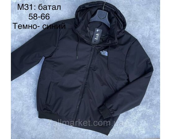 Фотография Куртка мужская демисезонная, батал р-ры 58-66 (3цв)"L&K" недорого от прямого поставщика, изображение 2