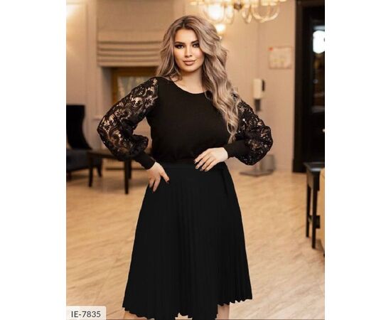 Фотография Женская стильная блузка большого размера р.46-48;50-52;54-56 "LANA" купить недорого от прямого поставщика, изображение 8