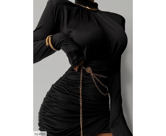 Фотография Женское велюровое платье р.44-46 "LANA" купить недорого от прямого поставщика, изображение 4