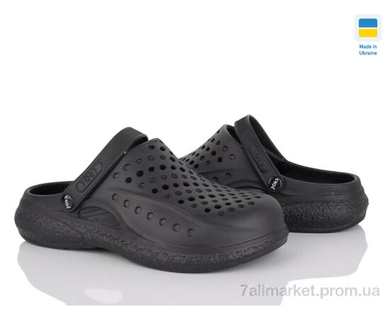 Фотография Кроксы мужские легкие Лето Крок С99 чорний (6 пар р.41-45) "Vladimir" недорого оптом от прямого поставщика, изображение 2