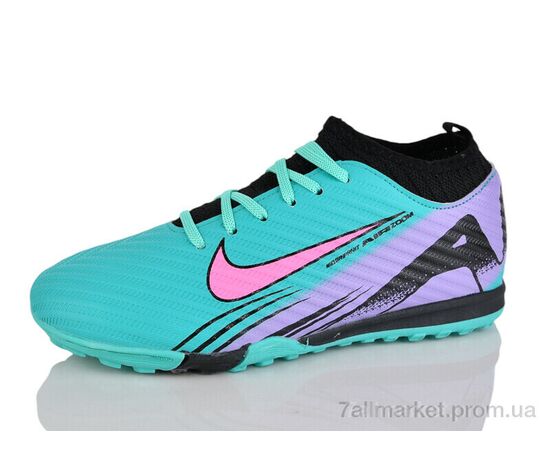 Футбольне взуття дитячі Весна/осінь K93 бірюза-бузок (8 пар р.33-38) "Presto" недорого оптом від прямого постачальника, зображення 2