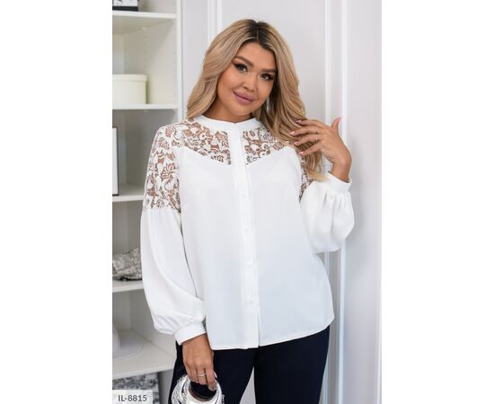 Жіноча стильна блузка софт р.48-50;52-54;56-58;60-62 (4кол.) "BELUZA" купити недорого від прямого постачальника, зображення 7