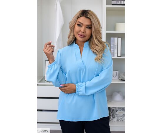 Жіноча стильна блузка софт р.48-50;52-54;56-58;60-62 (4кол.) "BELUZA" купити недорого від прямого постачальника, зображення 7