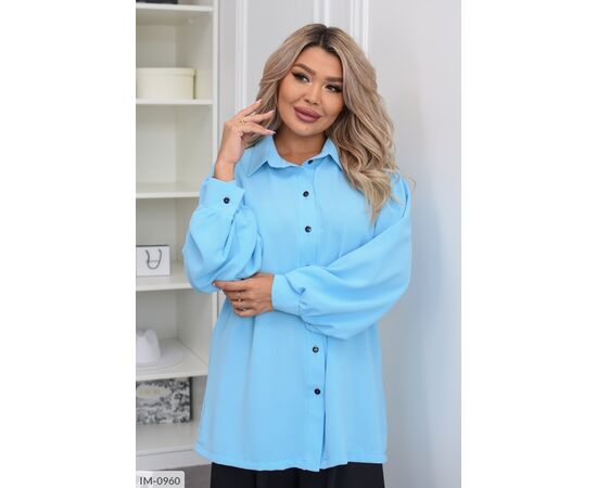 Жіноча сорочка р.48-50;52-54;56-58;60-62 (4кол.) "BELUZA" купити недорого від прямого постачальника, зображення 2