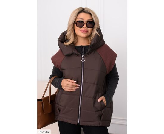 Жилетка жіноча БАТАЛ р.48-50;52-54;56-58;60-62 "BELUZA" купити недорого від прямого постачальника, зображення 3