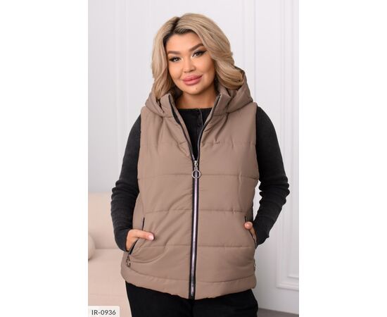 Жилетка жіноча БАТАЛ р.48-50;52-54;56-58;60-62 "BELUZA" купити недорого від прямого постачальника, зображення 3