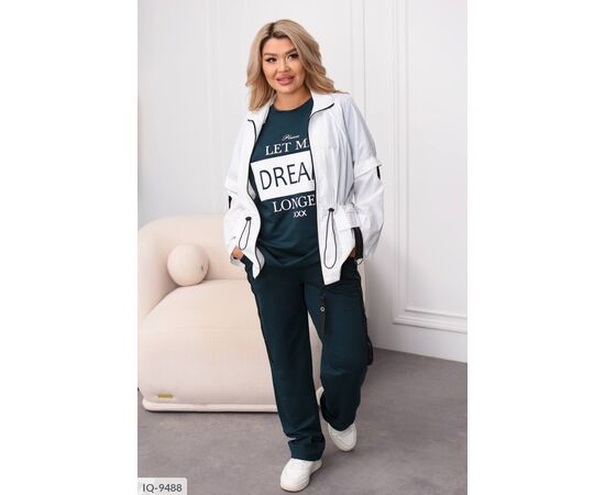 Жіночий костюм кофта з брюками на різанику великі розміри р.46-48;50-52;54-56;58-60;62-64 "VLADA" купити недорого від прямого постачальника, зображення 20