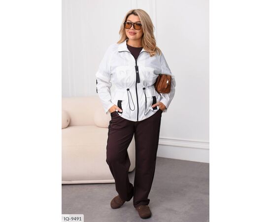 Жіночий костюм кофта з брюками на різанику великі розміри р.46-48;50-52;54-56;58-60;62-64 "VLADA" купити недорого від прямого постачальника, зображення 17