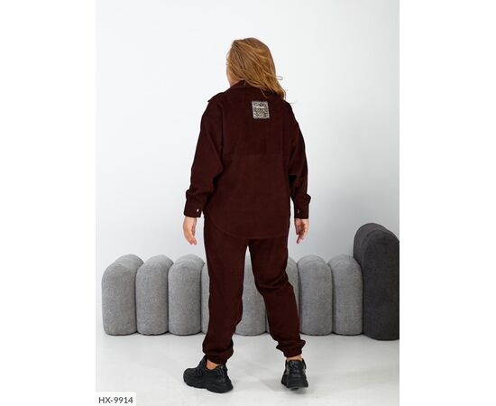 Костюм жіночий двійка штани та сорочка великі розміри р.50-52;54-56;58-60;62-64 (5кол.) "LETTI" купити недорого від прямого постачальника, зображення 3