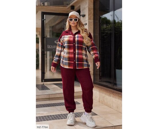 Костюм жіночий двійка штани та сорочка великі розміри р.50-52;54-56;58-60;62-64 (7кол.) "LETTI" купити недорого від прямого постачальника, зображення 4