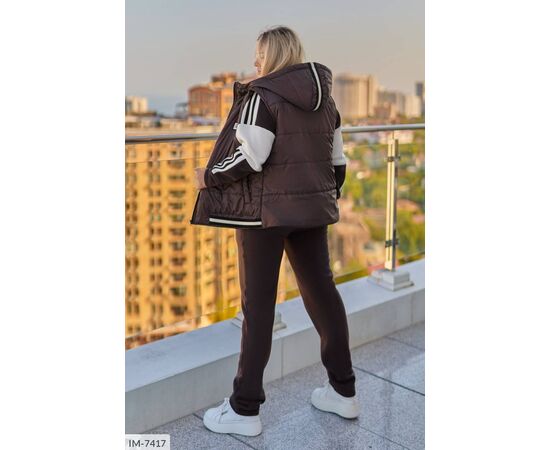 Жіночий прогулянковий костюм зі штанами великі розміри р.50-52;54-56;58-60;62-64 "LETTI" купити недорого від прямого постачальника, зображення 8