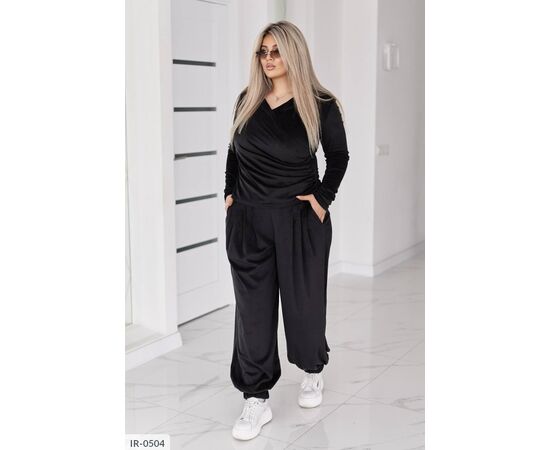 Костюм жіночий зі штанами великі розміри р.46-48;50-52;54-56;58-60;62-64 (5кол.) "LETTI" купити недорого від прямого постачальника, зображення 16