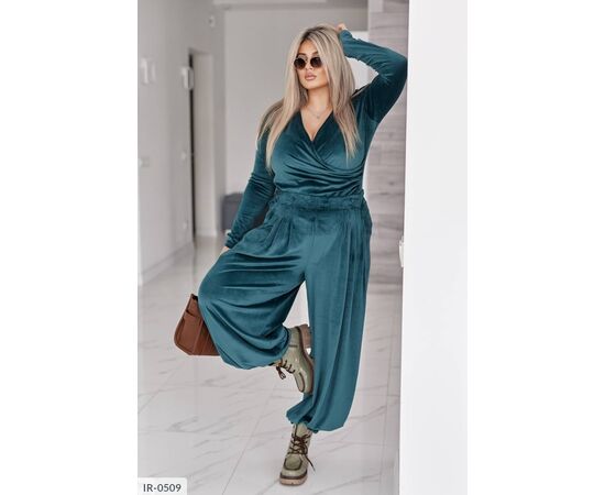 Костюм жіночий зі штанами великі розміри р.46-48;50-52;54-56;58-60;62-64 (5кол.) "LETTI" купити недорого від прямого постачальника, зображення 12