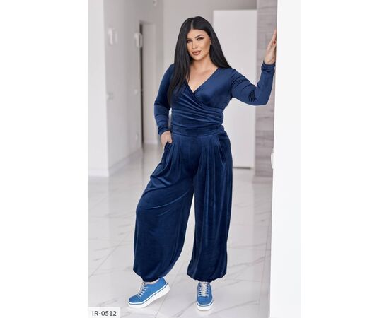 Костюм жіночий зі штанами великі розміри р.46-48;50-52;54-56;58-60;62-64 (5кол.) "LETTI" купити недорого від прямого постачальника, зображення 9