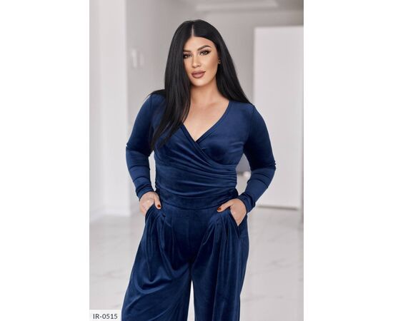 Костюм жіночий зі штанами великі розміри р.46-48;50-52;54-56;58-60;62-64 (5кол.) "LETTI" купити недорого від прямого постачальника, зображення 6