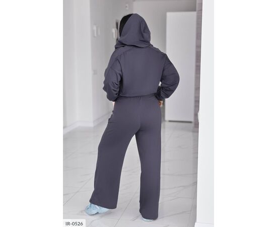 Жіночий костюм кофта з брюками на різанику великі розміри р.50-52;54-56;58-60;62-64 "LETTI" купити недорого від прямого постачальника, зображення 7