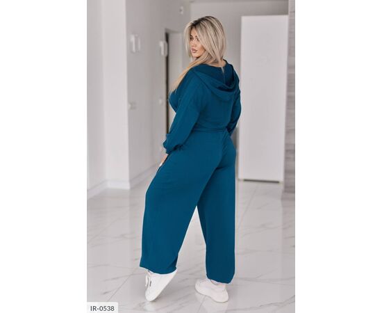 Жіночий костюм кофта з брюками на різанику великі розміри р.50-52;54-56;58-60;62-64 "LETTI" купити недорого від прямого постачальника, зображення 19