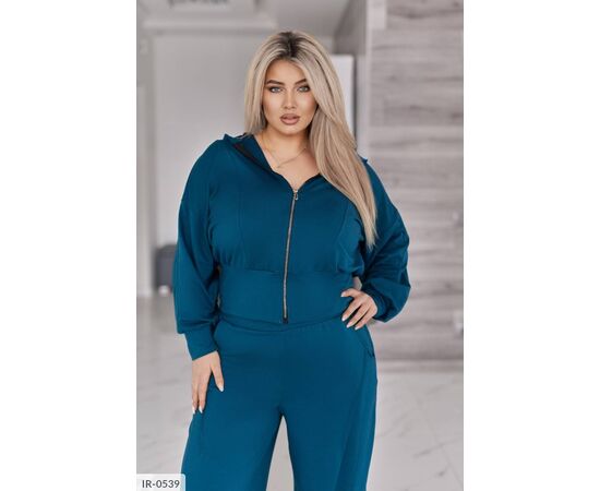 Жіночий костюм кофта з брюками на різанику великі розміри р.50-52;54-56;58-60;62-64 "LETTI" купити недорого від прямого постачальника, зображення 20