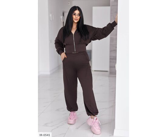 Жіночий костюм кофта з брюками на різанику великі розміри р.50-52;54-56;58-60;62-64 "LETTI" купити недорого від прямого постачальника, зображення 22